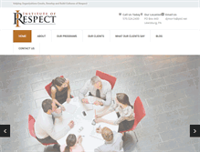 Tablet Screenshot of instituteofrespect.com